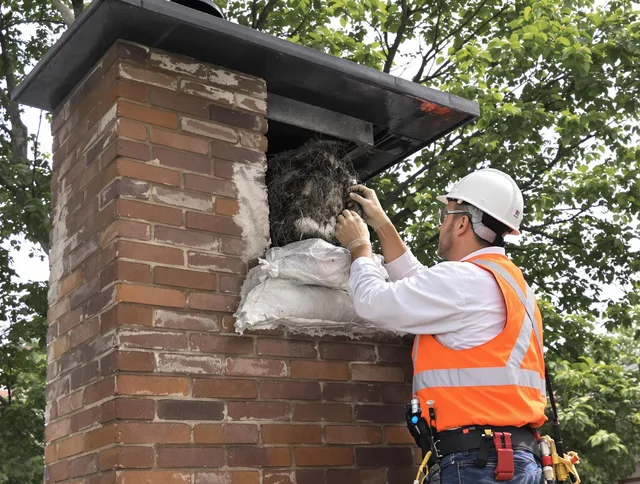 Humane removal of debris and animals by Hollywood Chimney Sweep in Hollywood, FL