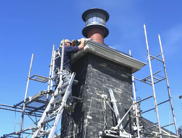 Sturdy chimney crown finished by Hollywood Chimney Sweep in Hollywood, FL