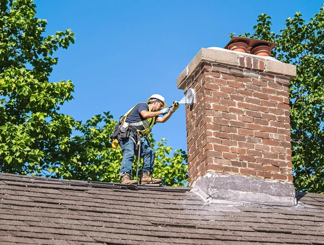 Hollywood Chimney Sweep performing an inspection with advanced tools in Hollywood, FL