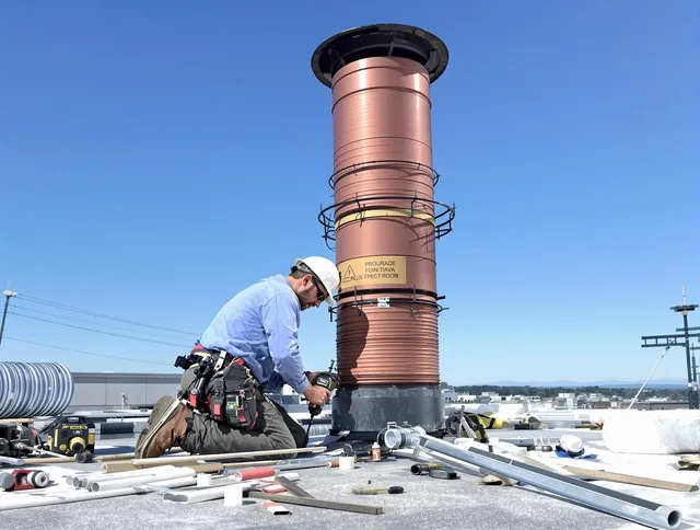 Installed chimney liner by Hollywood Chimney Sweep in Hollywood, FL