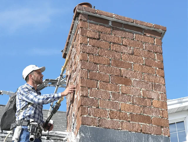 Brickwork for a chimney rebuild by Hollywood Chimney Sweep in Hollywood, FL