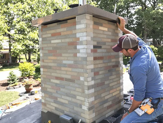 Hollywood Chimney Sweep completing a modern chimney remodel in Hollywood, FL
