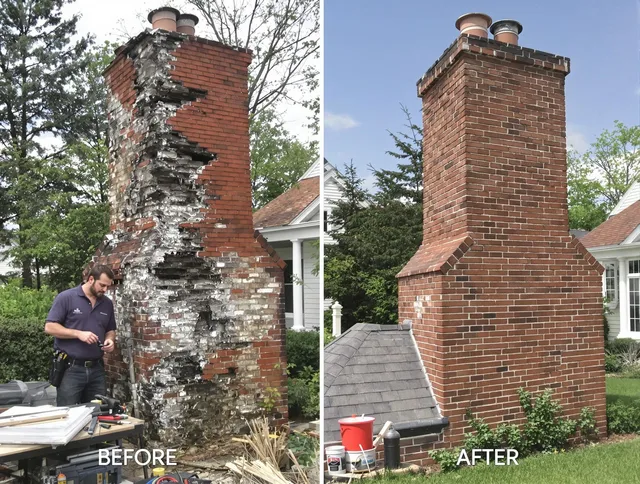 Hollywood Chimney Sweep performing a full chimney restoration in Hollywood, FL