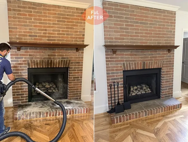 Hollywood Chimney Sweep carefully sanitizing a fireplace in Hollywood, FL