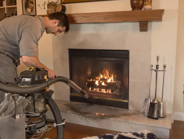 Routine fireplace upkeep by Hollywood Chimney Sweep in Hollywood, FL